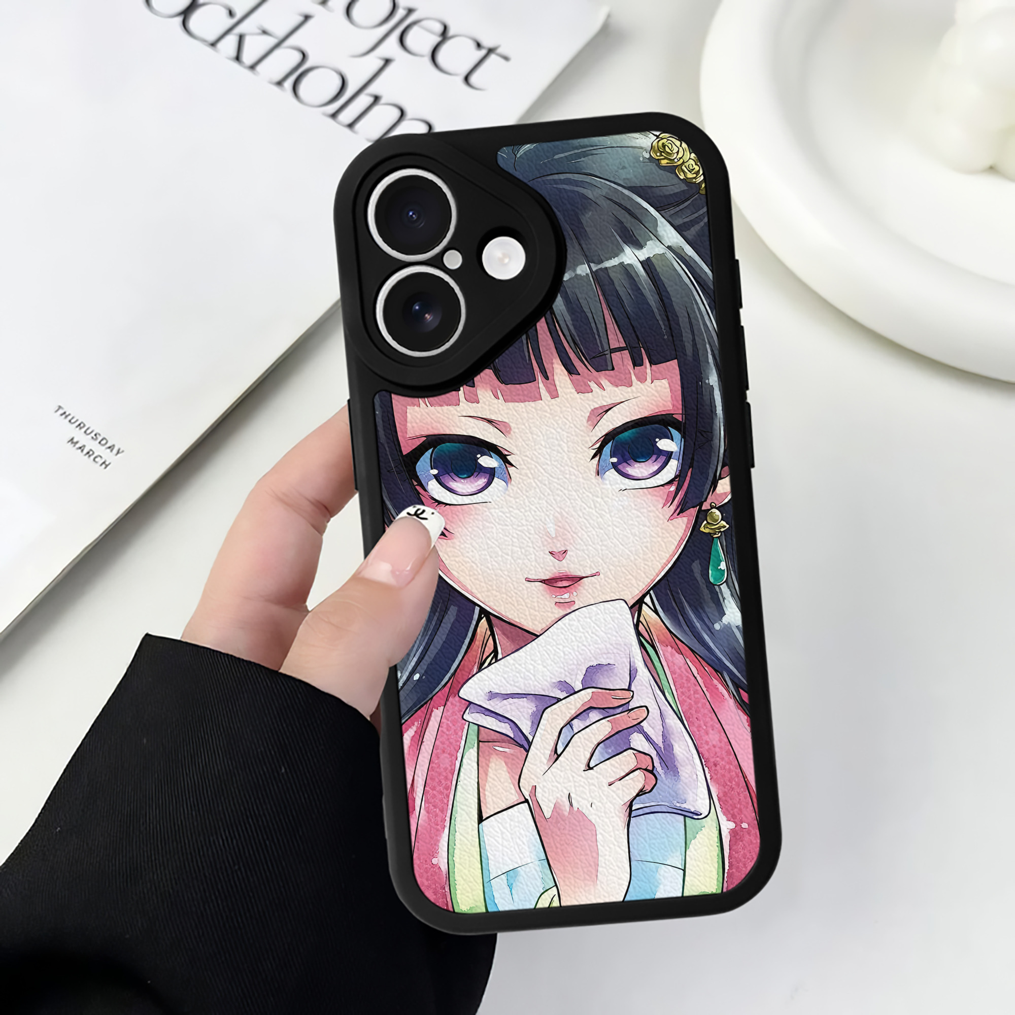薬屋のひとりごと The Apothecary Diaries 【iPhone 16シリーズ対応】シリコンスマホケース（レザー調） 材質：シリコン